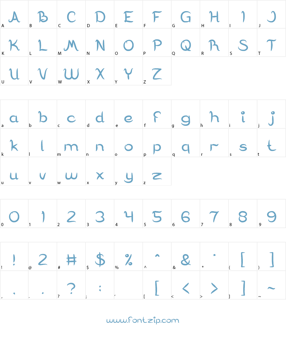 Delicious Choice Font Character